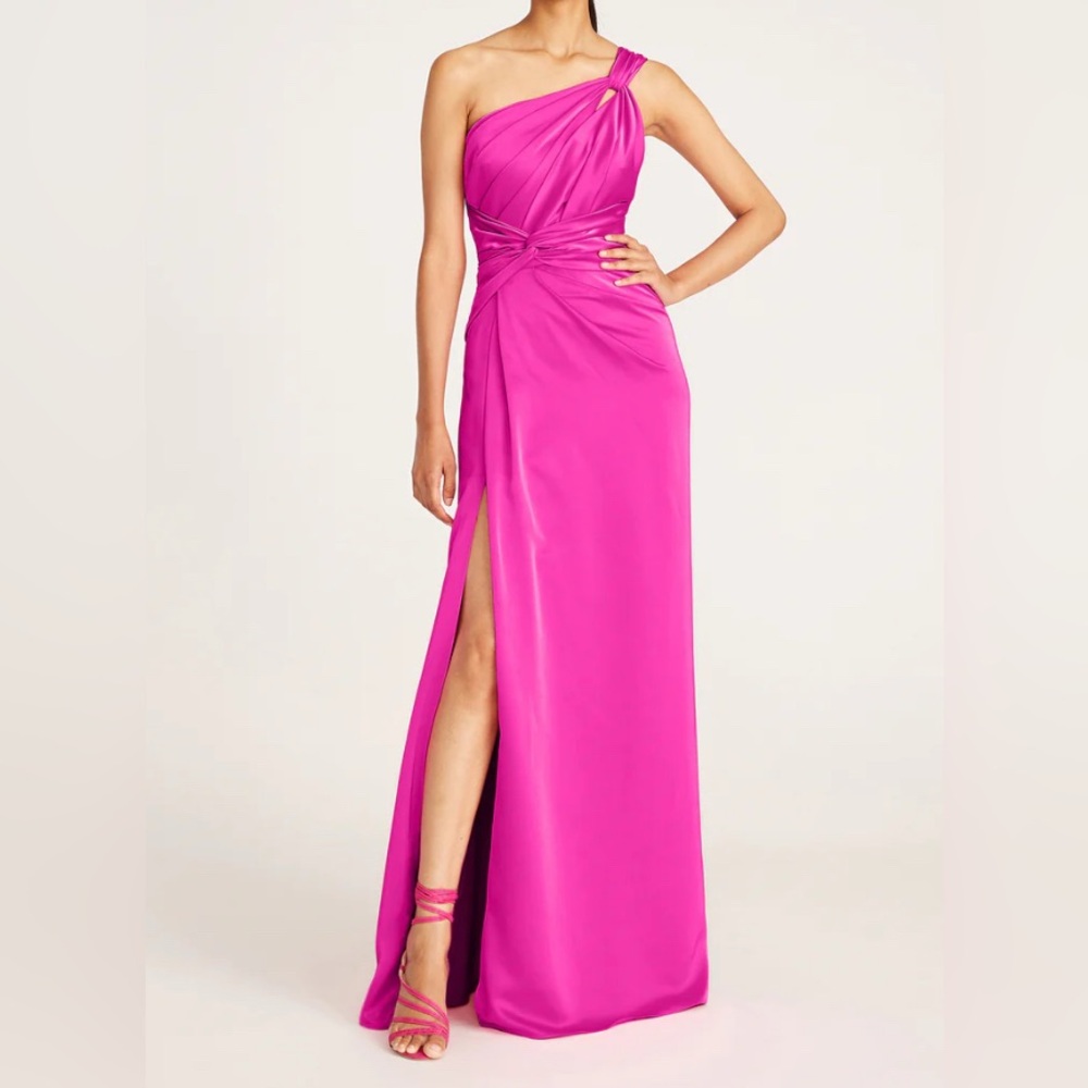 Theia Gloria Twist Column Gown Size 12